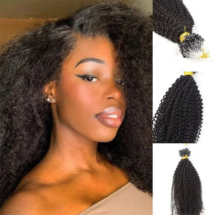 Afro Kinky Curly Micro Loop Hair Extension