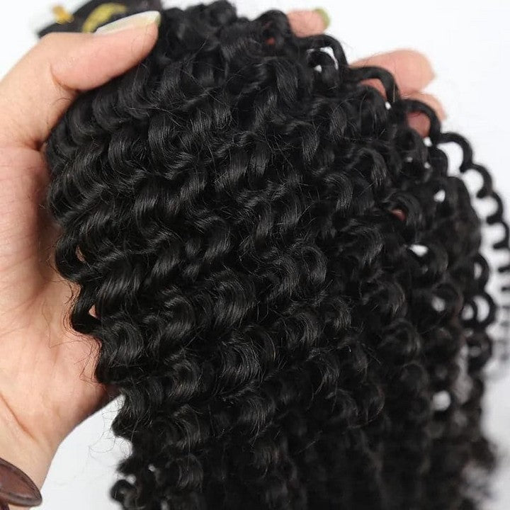 Natural Color Deep Curly Tape In Hair Extension