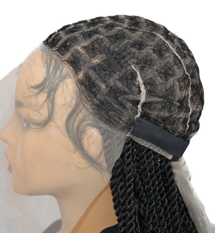 24Inch Full Lace Front Wigs Braided Wigs Synthetic Wigs