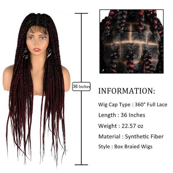 Full Lace Braid Wig_K45