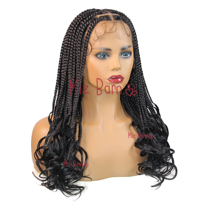 18" Full Lace Front Wigs Braided Wigs Synthetic Wigs