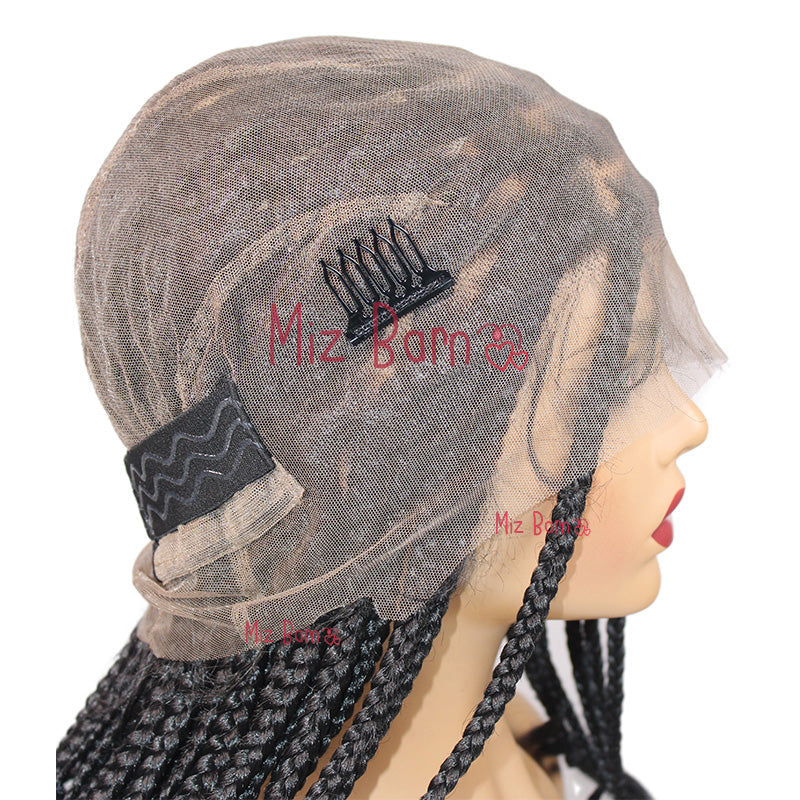 18" Full Lace Front Wigs Braided Wigs Synthetic Wigs