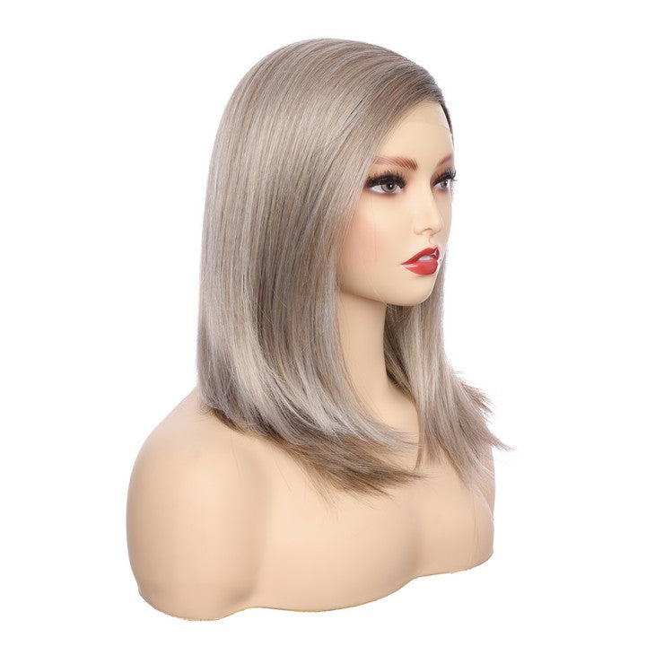 Straight Synthetic Wig-Gray