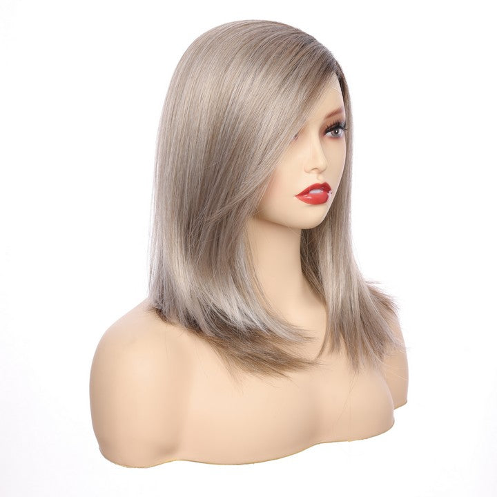 Straight Synthetic Wig-Gray