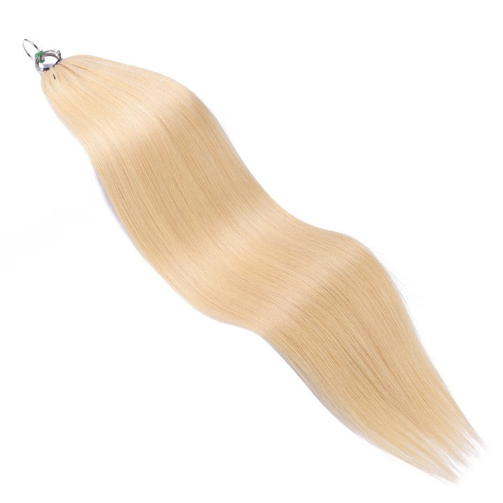 Honey Blonde Nano Ring Tip Human Hair Extensions-22Inch