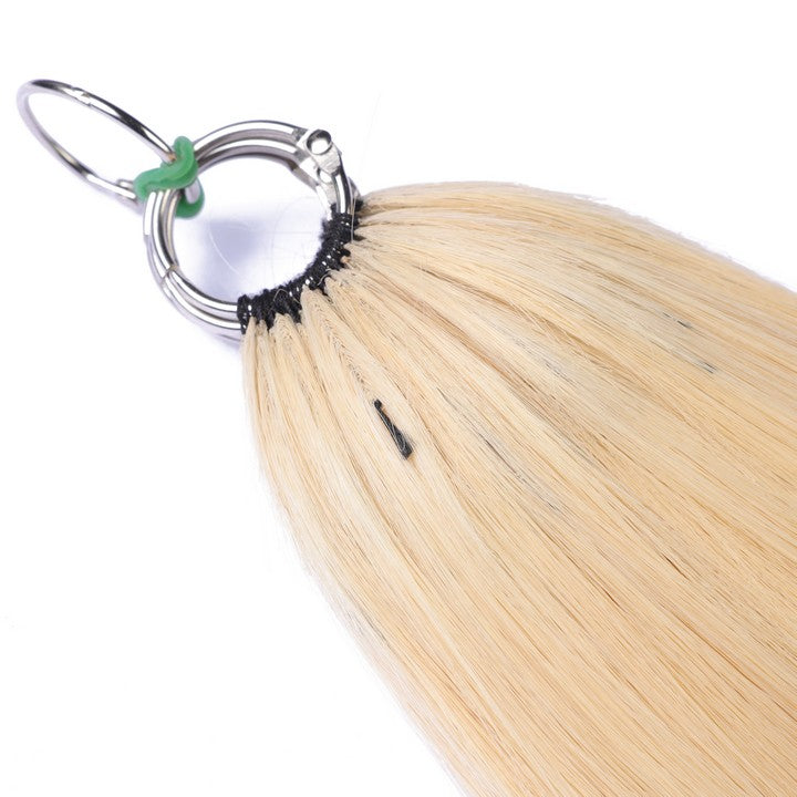 Honey Blonde Nano Ring Tip Human Hair Extensions-22Inch