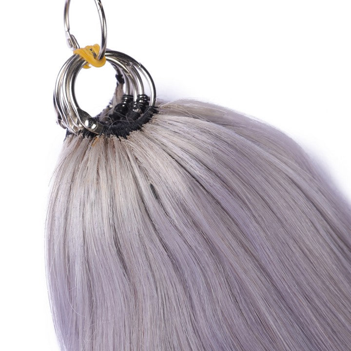 Gray Nano Ring Tip Human Hair Extensions-22Inch