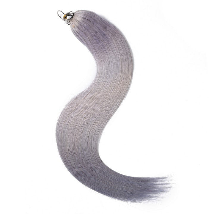 Gray Nano Ring Tip Human Hair Extensions-22Inch