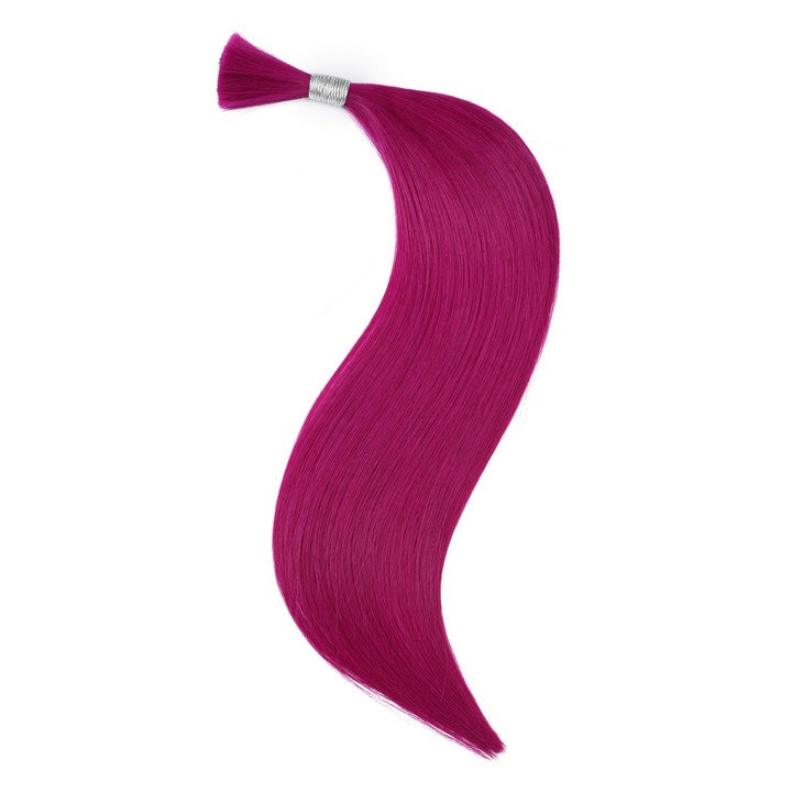 Purple Wet & Wavy Bulk Hair Extensions for Braiding