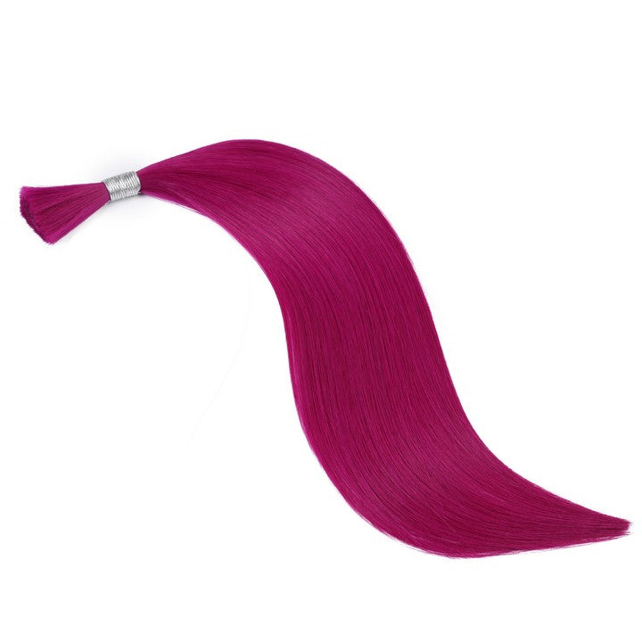 Purple Wet & Wavy Bulk Hair Extensions for Braiding