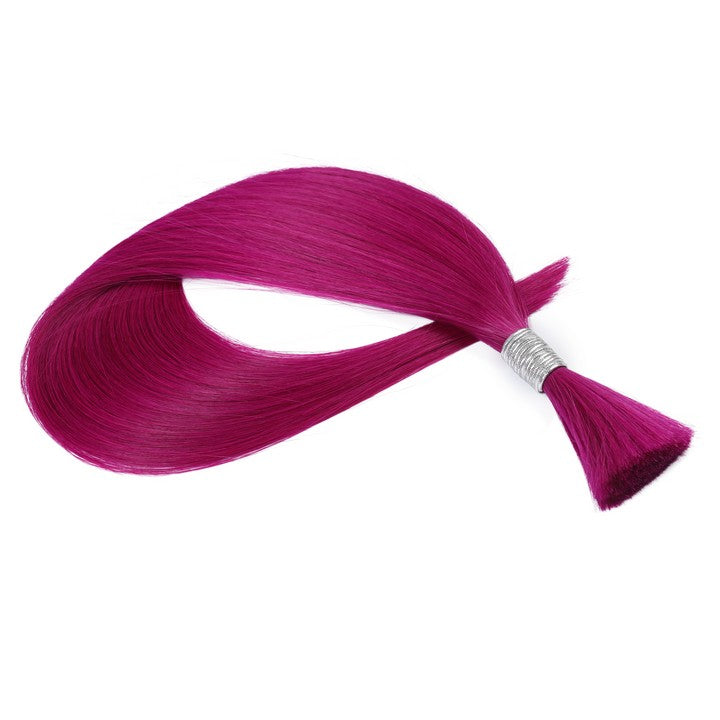 Purple Wet & Wavy Bulk Hair Extensions for Braiding