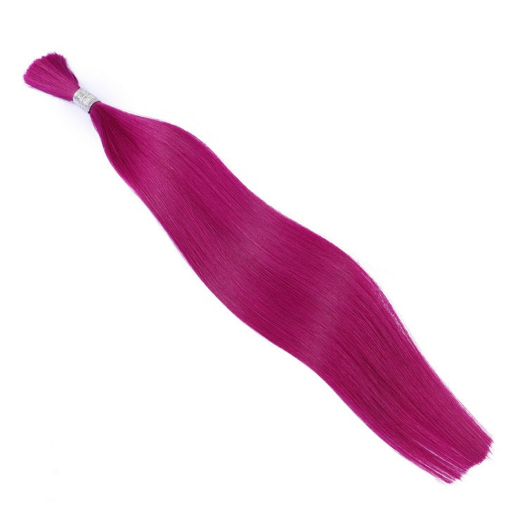 Purple Wet & Wavy Bulk Hair Extensions for Braiding