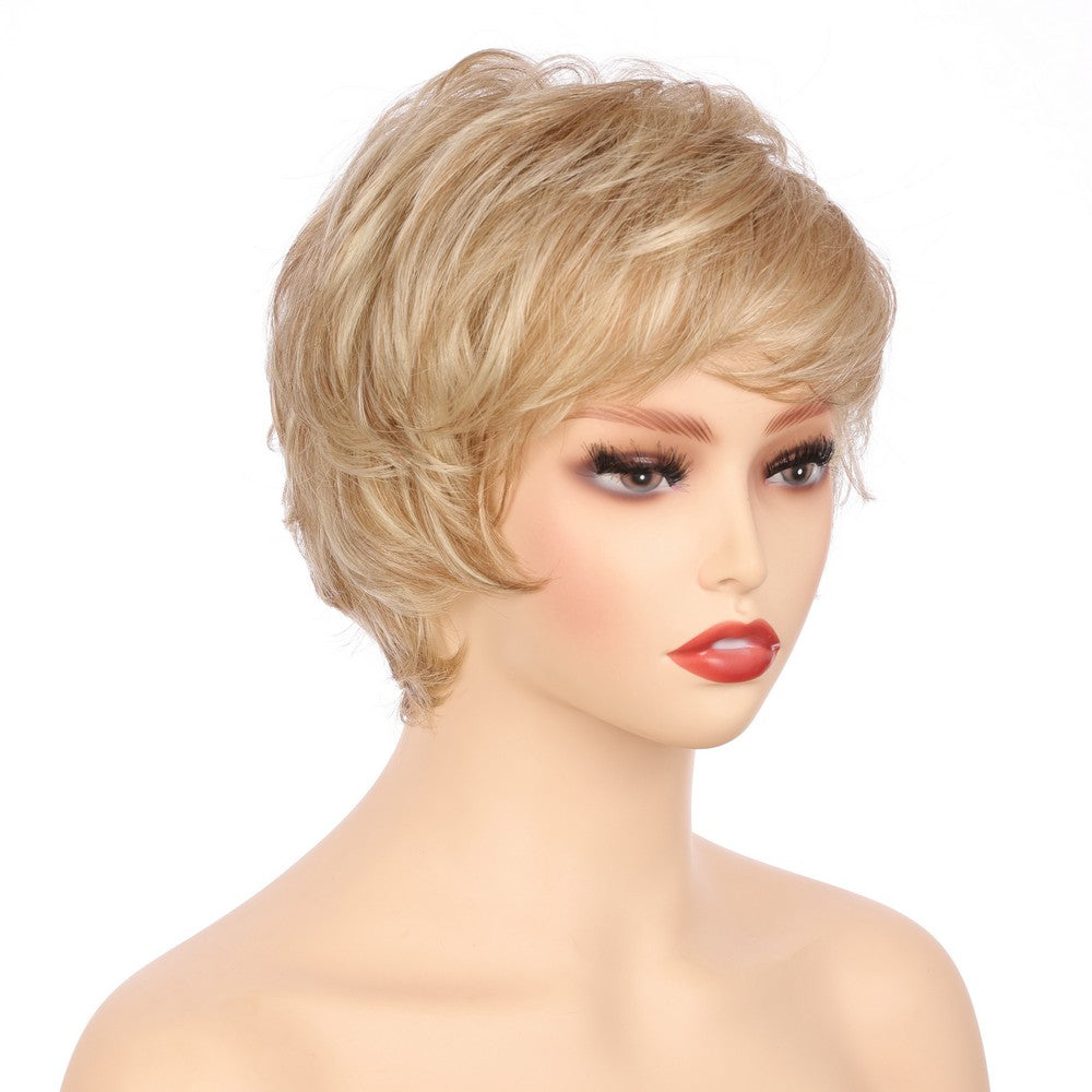 Synthetic Short Curly Wig-Honey Blonde