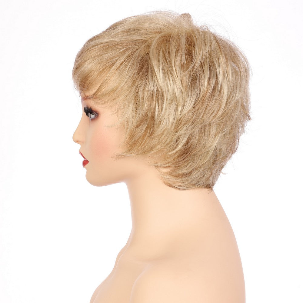 Synthetic Short Curly Wig-Honey Blonde