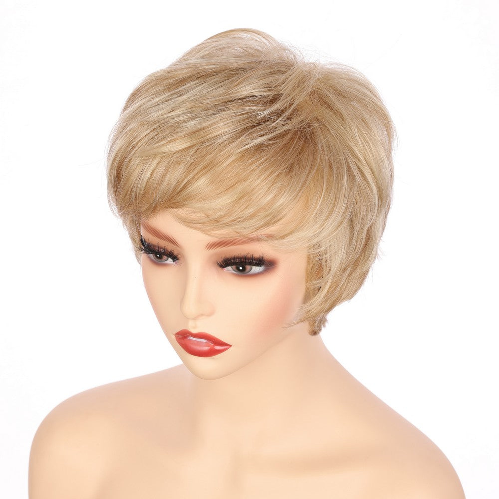 Synthetic Short Curly Wig-Honey Blonde