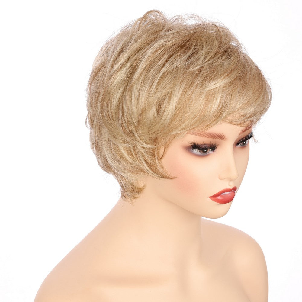 Synthetic Short Curly Wig-Honey Blonde