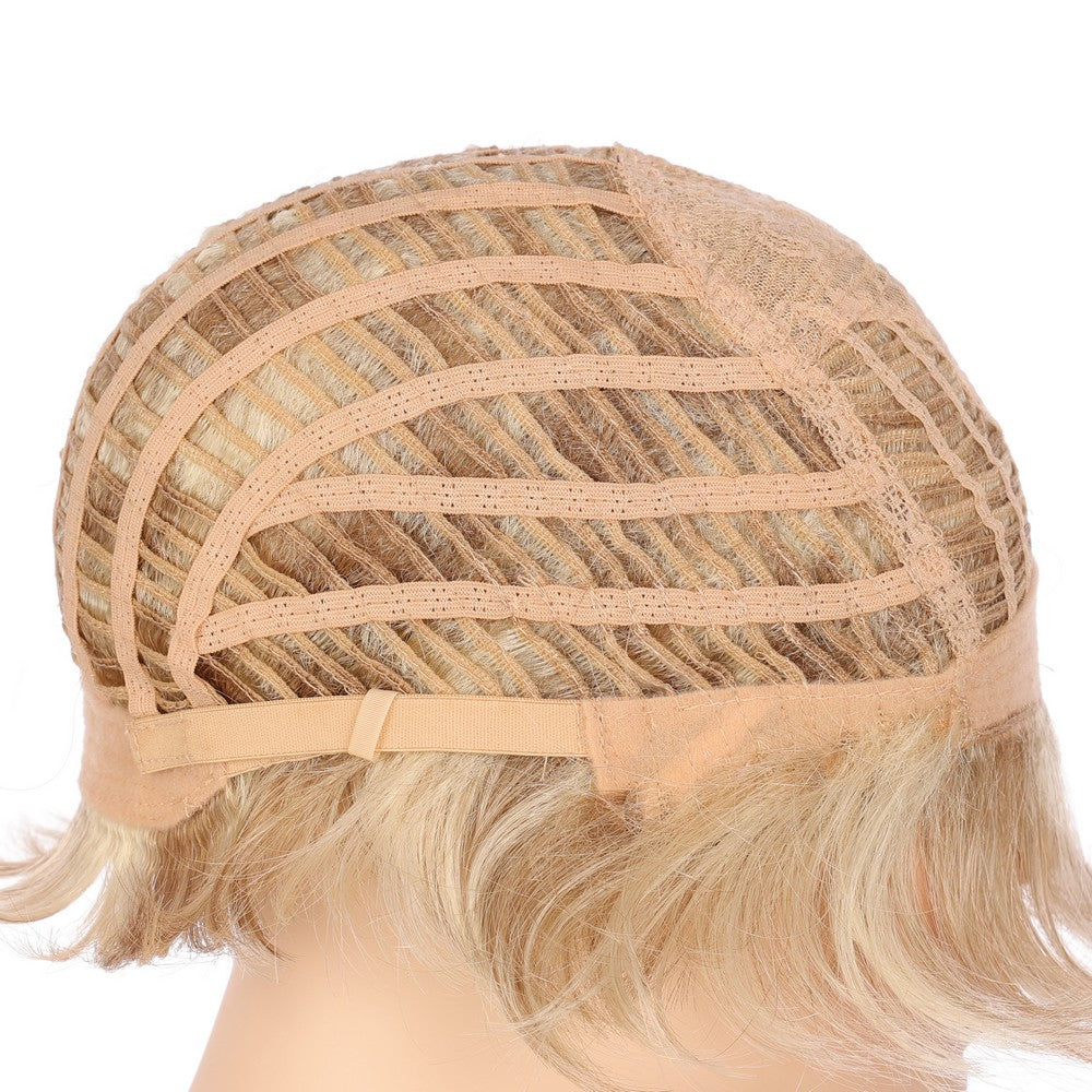 Synthetic Short Curly Wig-Honey Blonde