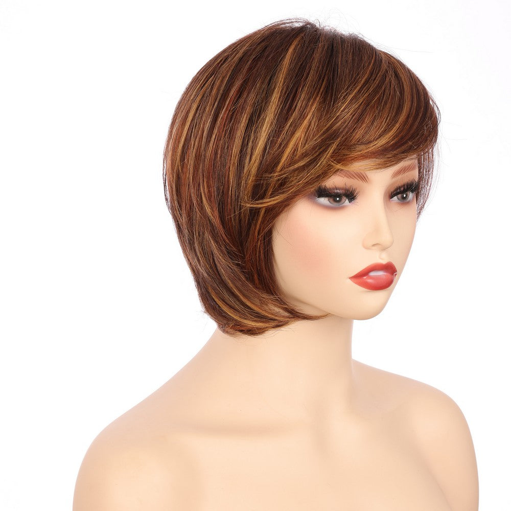 Dark Brwon (#T132/33/40) Synthetic Short Curly Wig