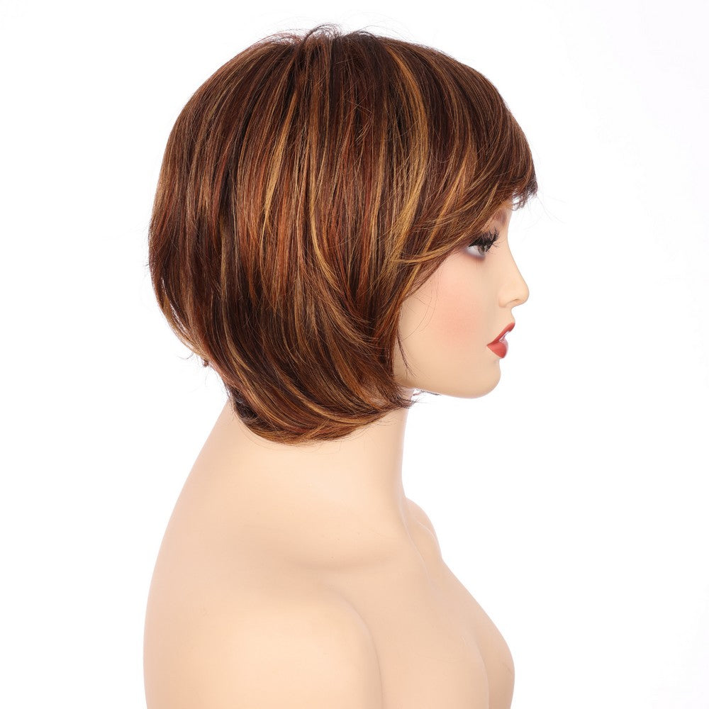 Dark Brwon (#T132/33/40) Synthetic Short Curly Wig