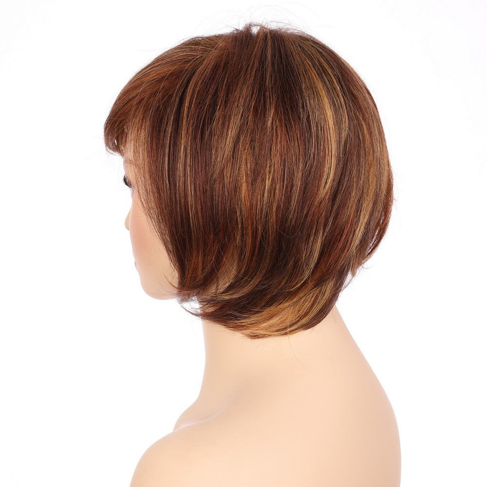 Dark Brwon (#T132/33/40) Synthetic Short Curly Wig