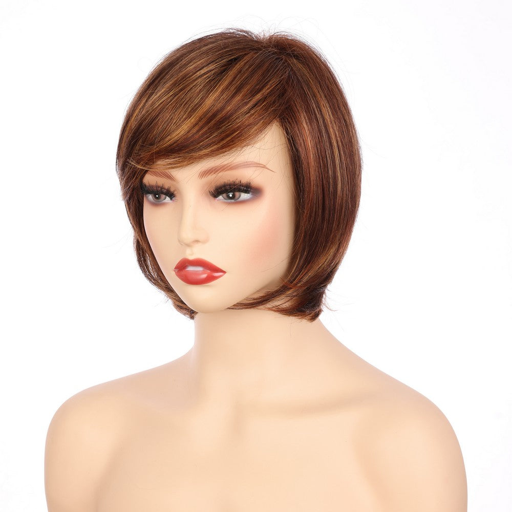 Dark Brwon (#T132/33/40) Synthetic Short Curly Wig