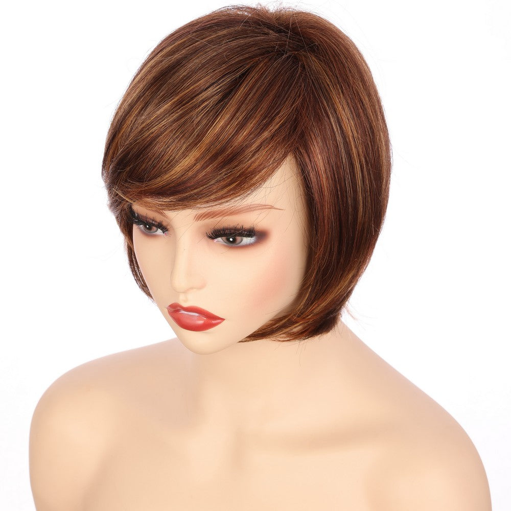 Dark Brwon (#T132/33/40) Synthetic Short Curly Wig