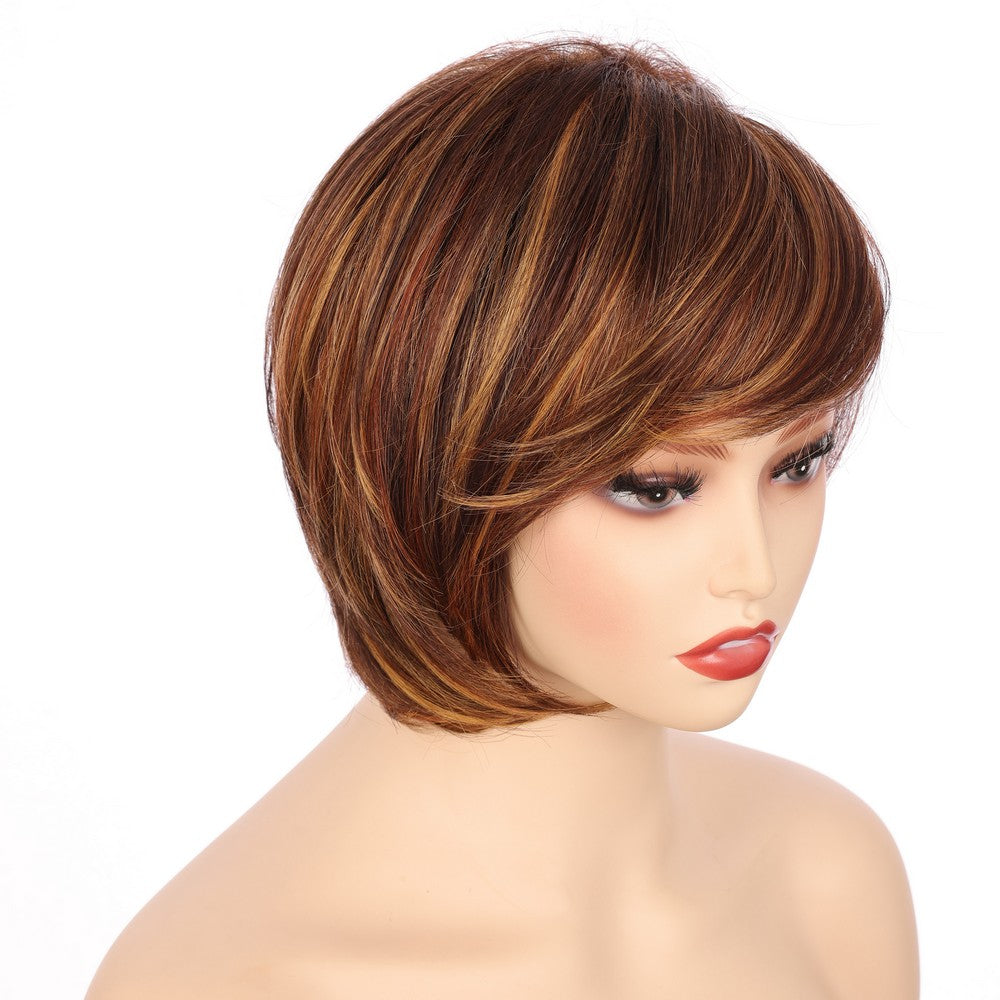 Dark Brwon (#T132/33/40) Synthetic Short Curly Wig