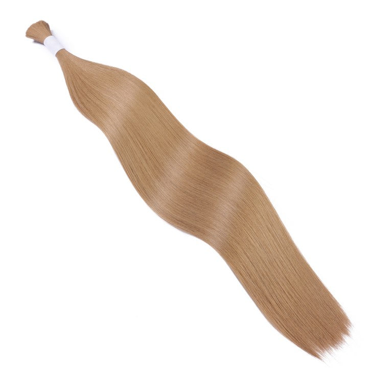 Light Brown #8 Wet & Wavy Bulk Hair Extensions for Braiding