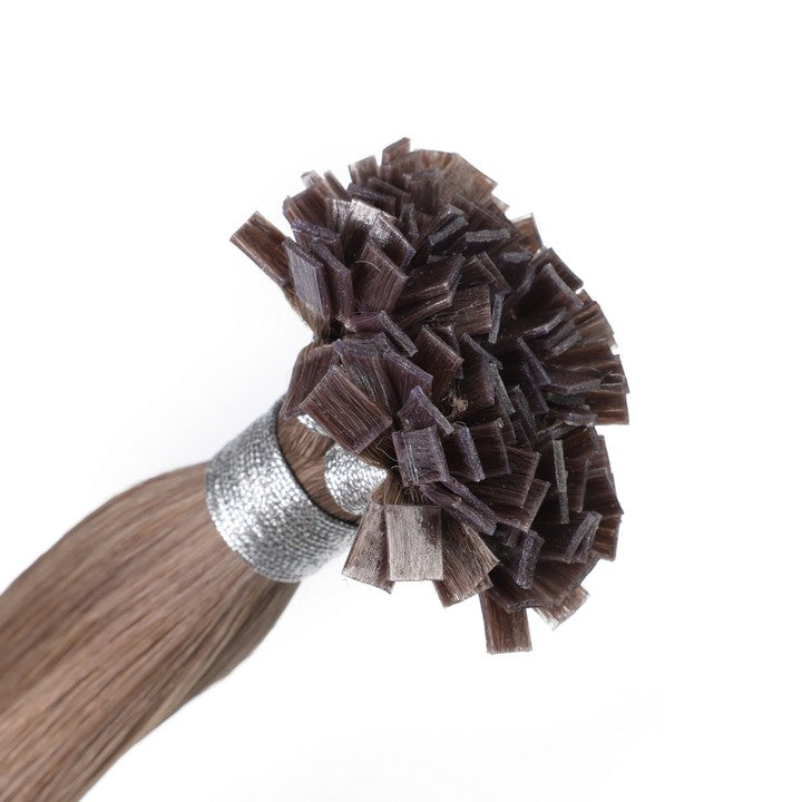 Lightest Brown(#TM) Flat Tip Hair Extensions-22Inch