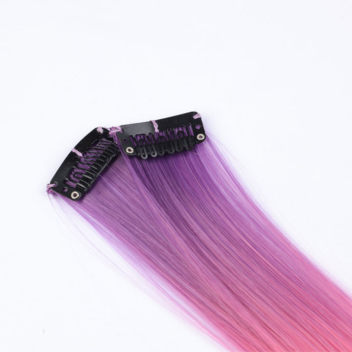 Rainbow Color Ombre Clip In Hair Extensions