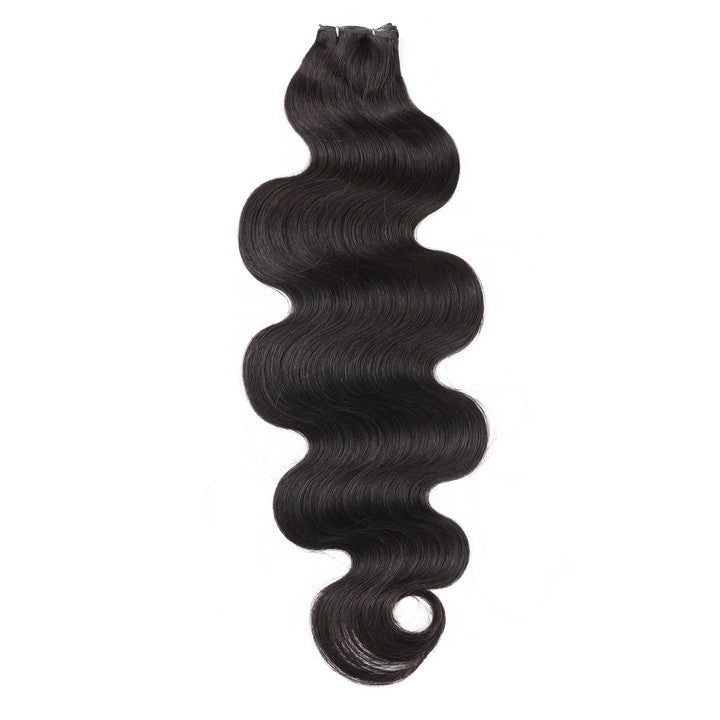 Natural Black Double Weft Sew In Hair Extensions
