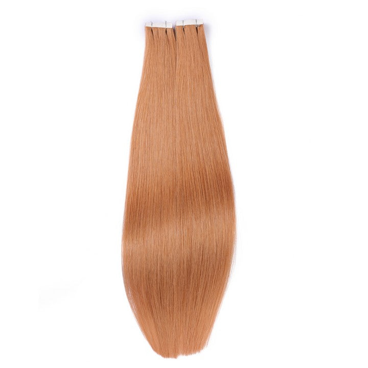 Ginger Blonde #27 Tape In Human Hair Extensions-20Inch