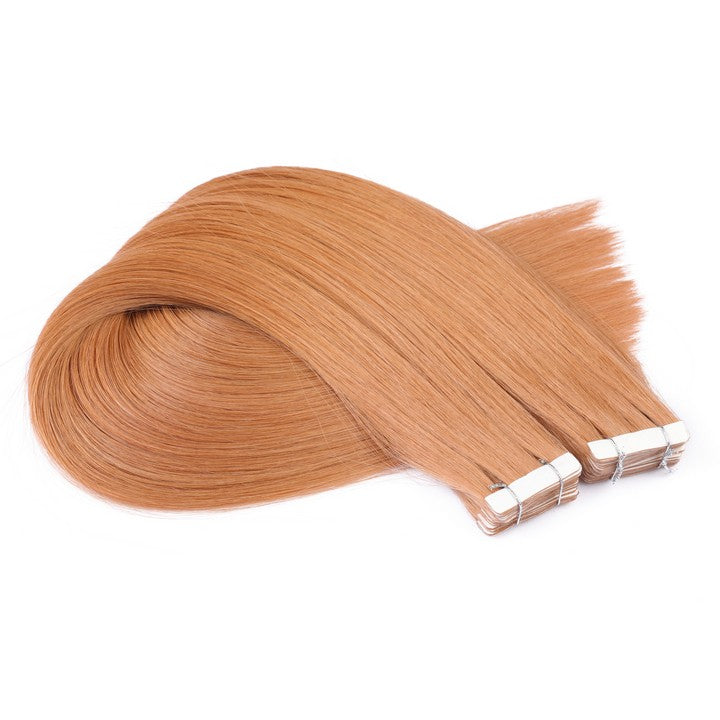 Ginger Blonde #27 Tape In Human Hair Extensions-20Inch