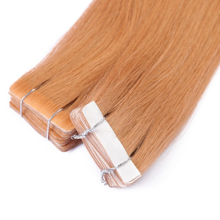 Ginger Blonde #27 Tape In Human Hair Extensions-20Inch