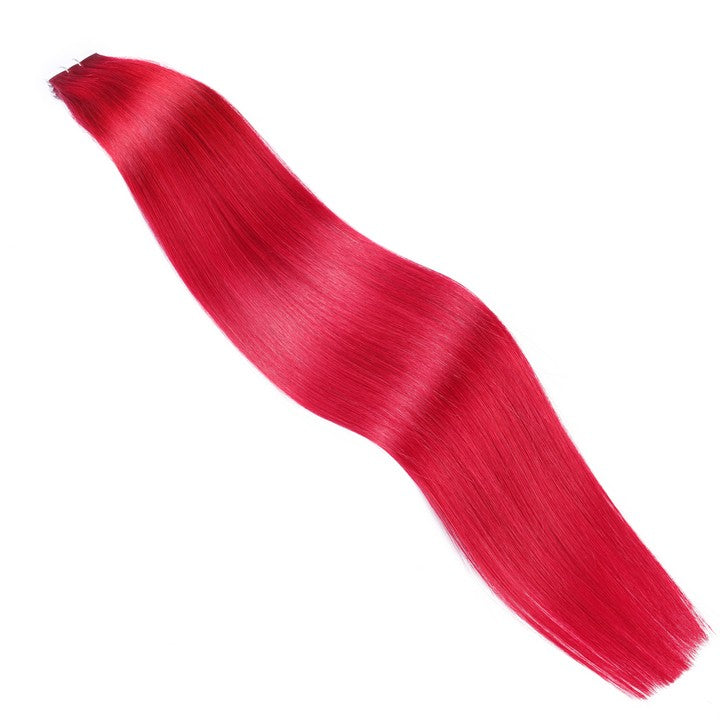 Red Tape In Human Hair Extensions-20Inch