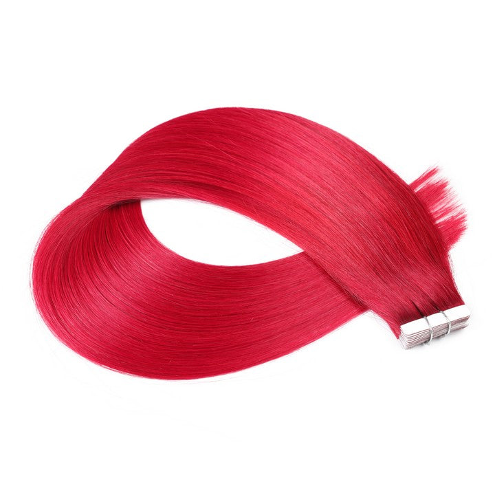 Red Tape In Human Hair Extensions-20Inch