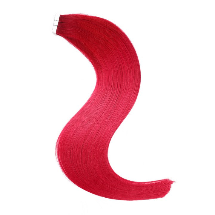 Red Tape In Human Hair Extensions-20Inch