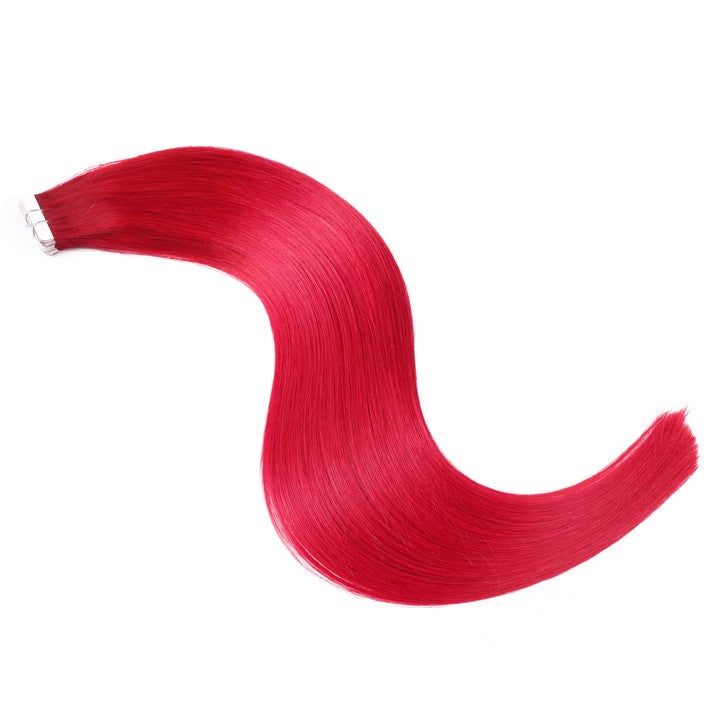 Red Tape In Human Hair Extensions-20Inch