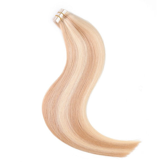 Honey Blonde #16/613 Tape In Human Hair Extensions-20Inch