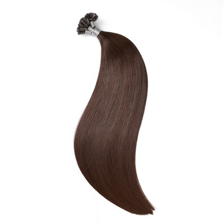 Dark Brown #4 U Tip Hair Extensions-20Inch