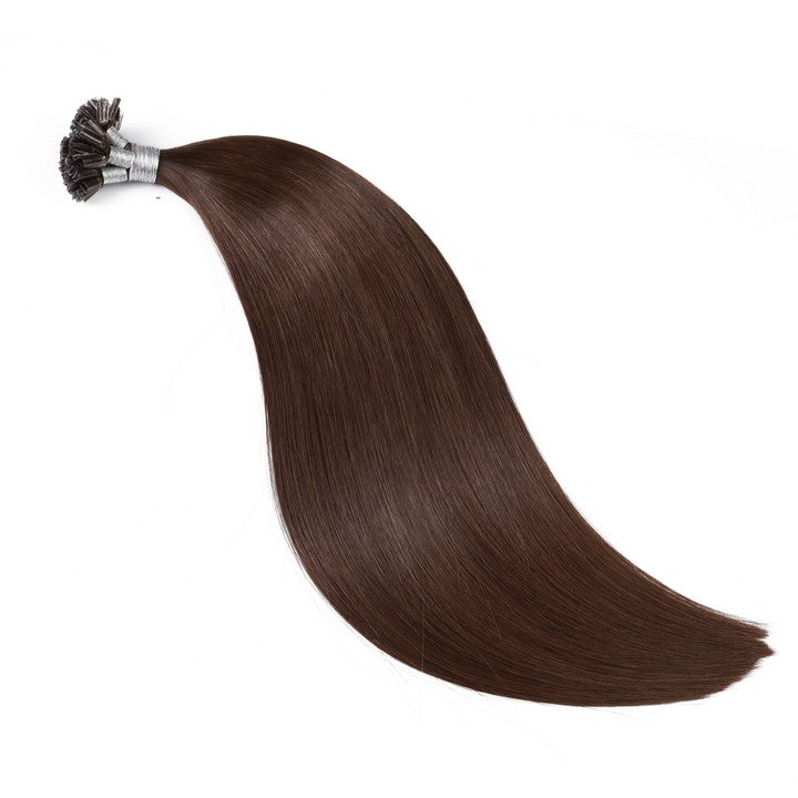 Dark Brown #4 U Tip Hair Extensions-20Inch