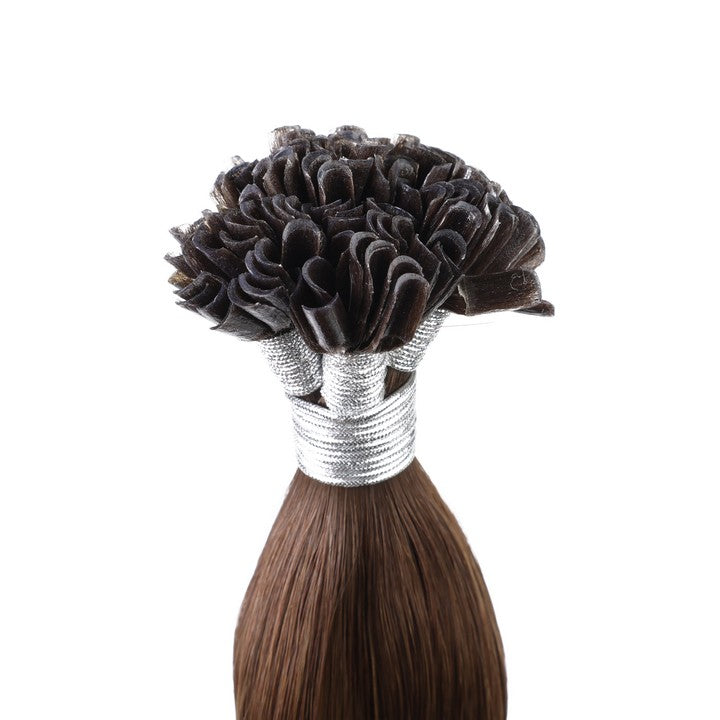 Dark Brown #4 U Tip Hair Extensions-20Inch