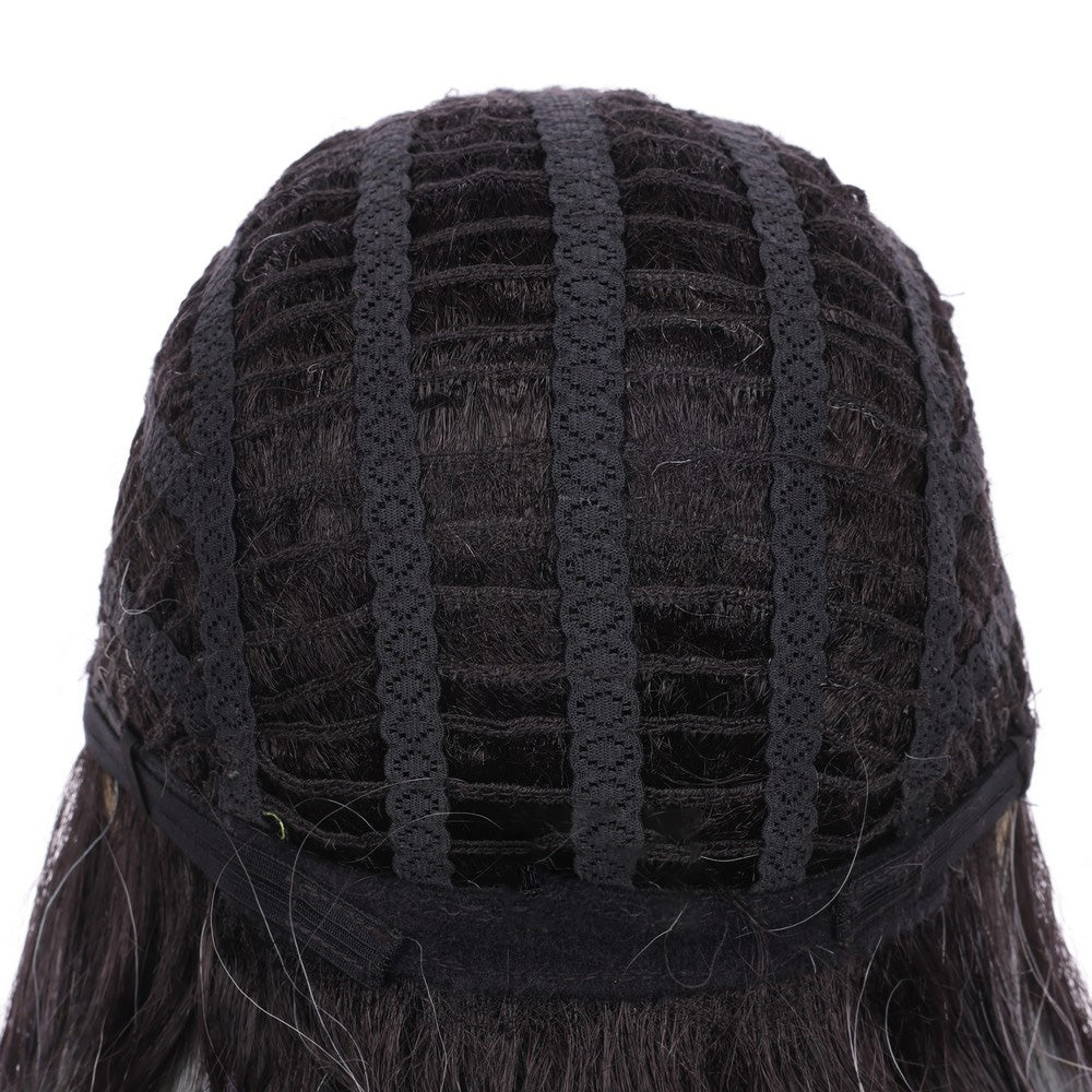Body Wave Synthetic Bob Wig-Black Mix Gray