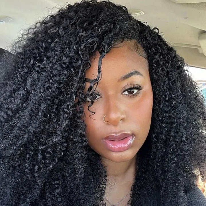 Kinky Curly Multi-Textured Pre-looped Microlink Weft Hair Extensions