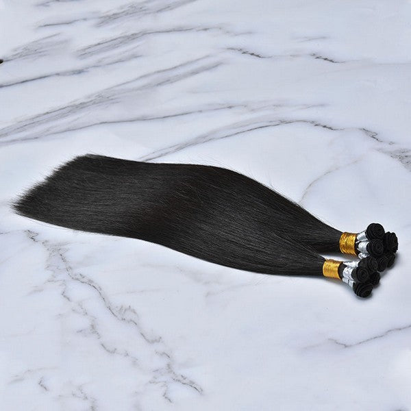 Natural Remy Hand Tied Hair Weft