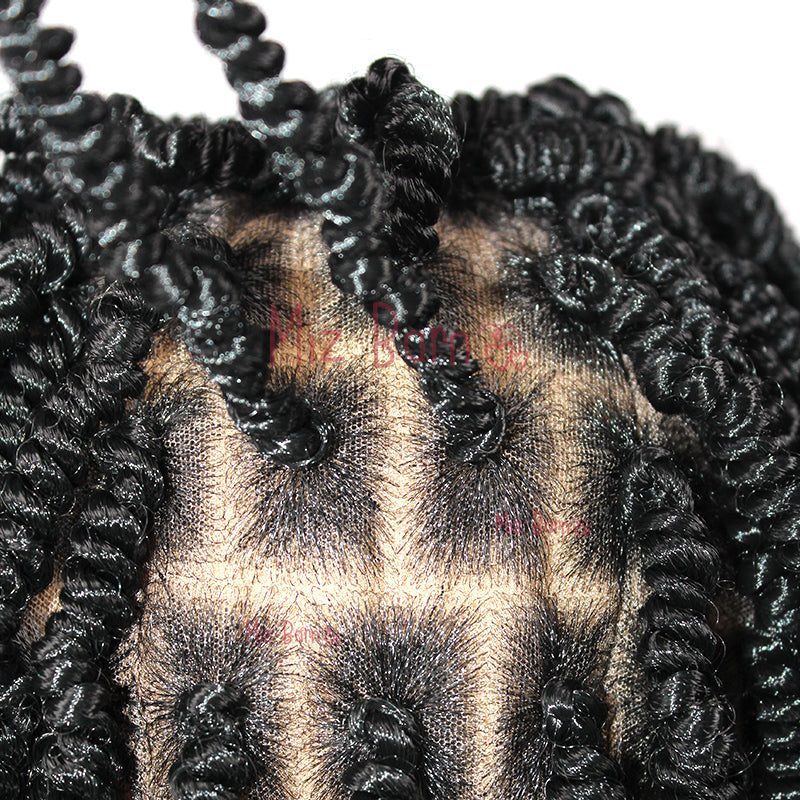 Short 12 Inch Braided Full Lace Front Wigs Synthetic Braided Wig