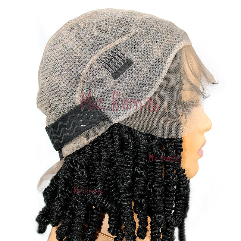 Short 12 Inch Braided Full Lace Front Wigs Synthetic Braided Wig