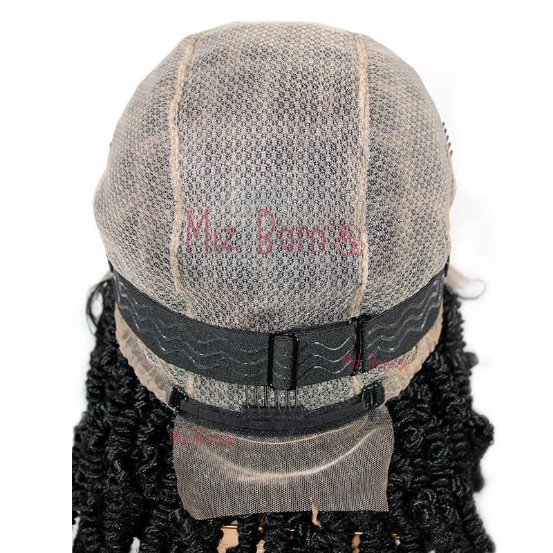 Short 12 Inch Braided Full Lace Front Wigs Synthetic Braided Wig
