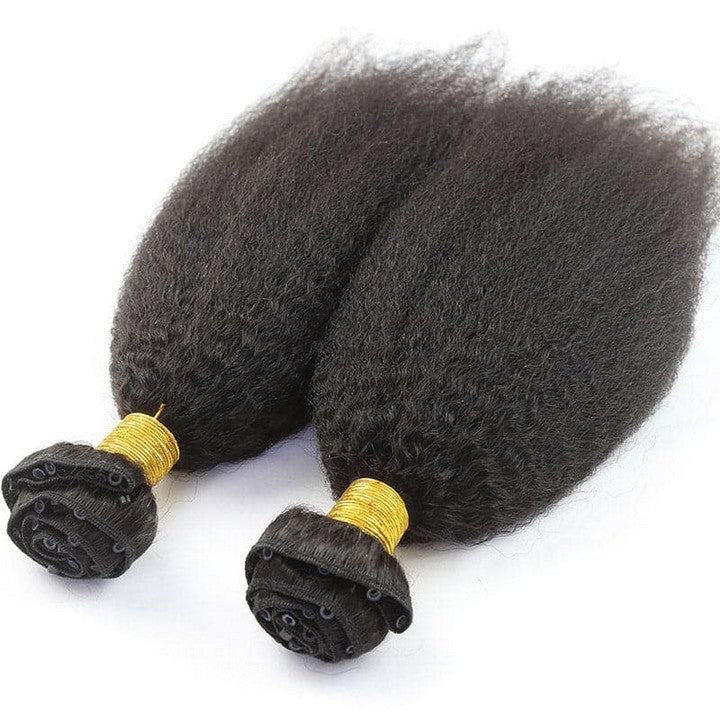 Kinky Straight Microlink Weft Hair Extensions