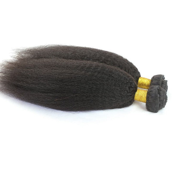 Kinky Straight Microlink Weft Hair Extensions